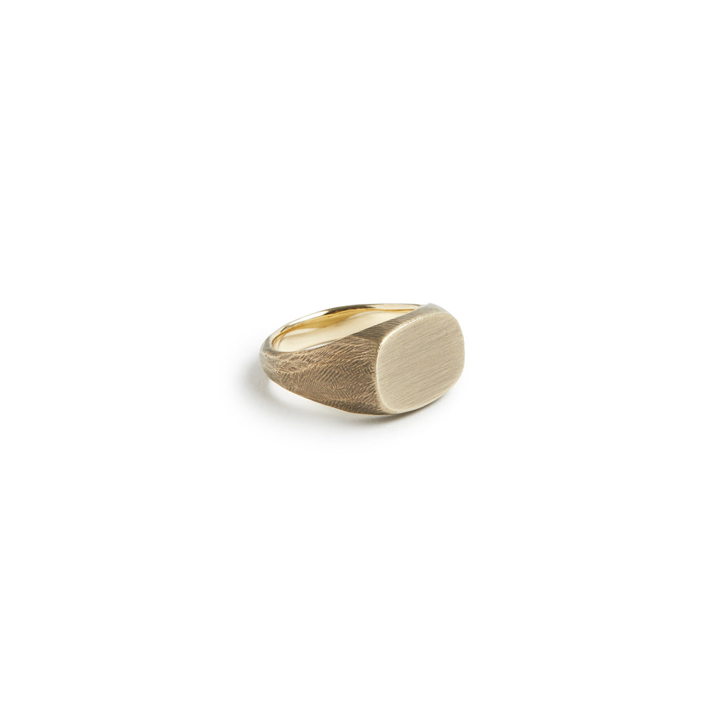 Peter Do Cubic Zirconia Square Signet Ring - Brass Signet Ring