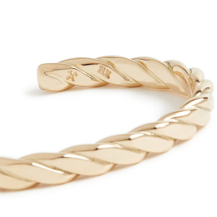 アクセサリー Studebaker lsHEAVY WEIGHT PLAIT CUFF Heavyweight Plait Cuff / Solid Gold – Studebaker Metals