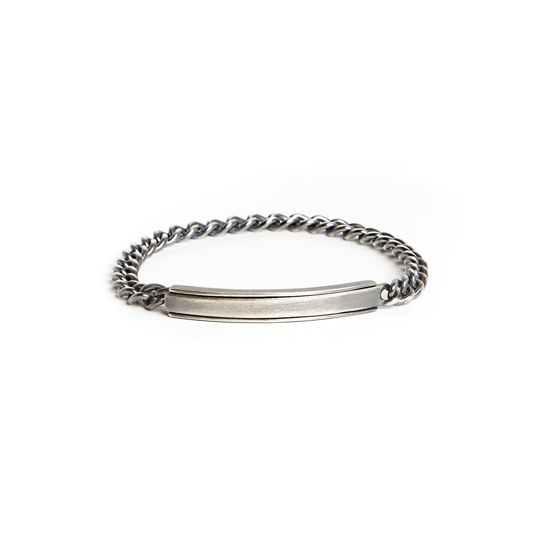 STUDEBAKER ID ブレスレット シルバー925使用 Channel ID Bracelet in Sterling Silver – Studebaker Metals