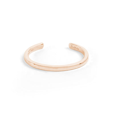 Heavyweight Classic Cuff / Solid Gold - 10K / Small / Rose 