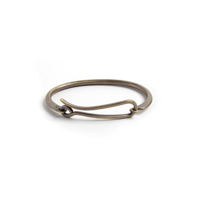 Hook Bracelet - Small/Medium / Brass / Work Patina - Cuffs /