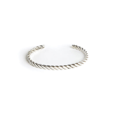 Plait Cuff - Small / Sterling Silver / Work Patina - Cuffs /