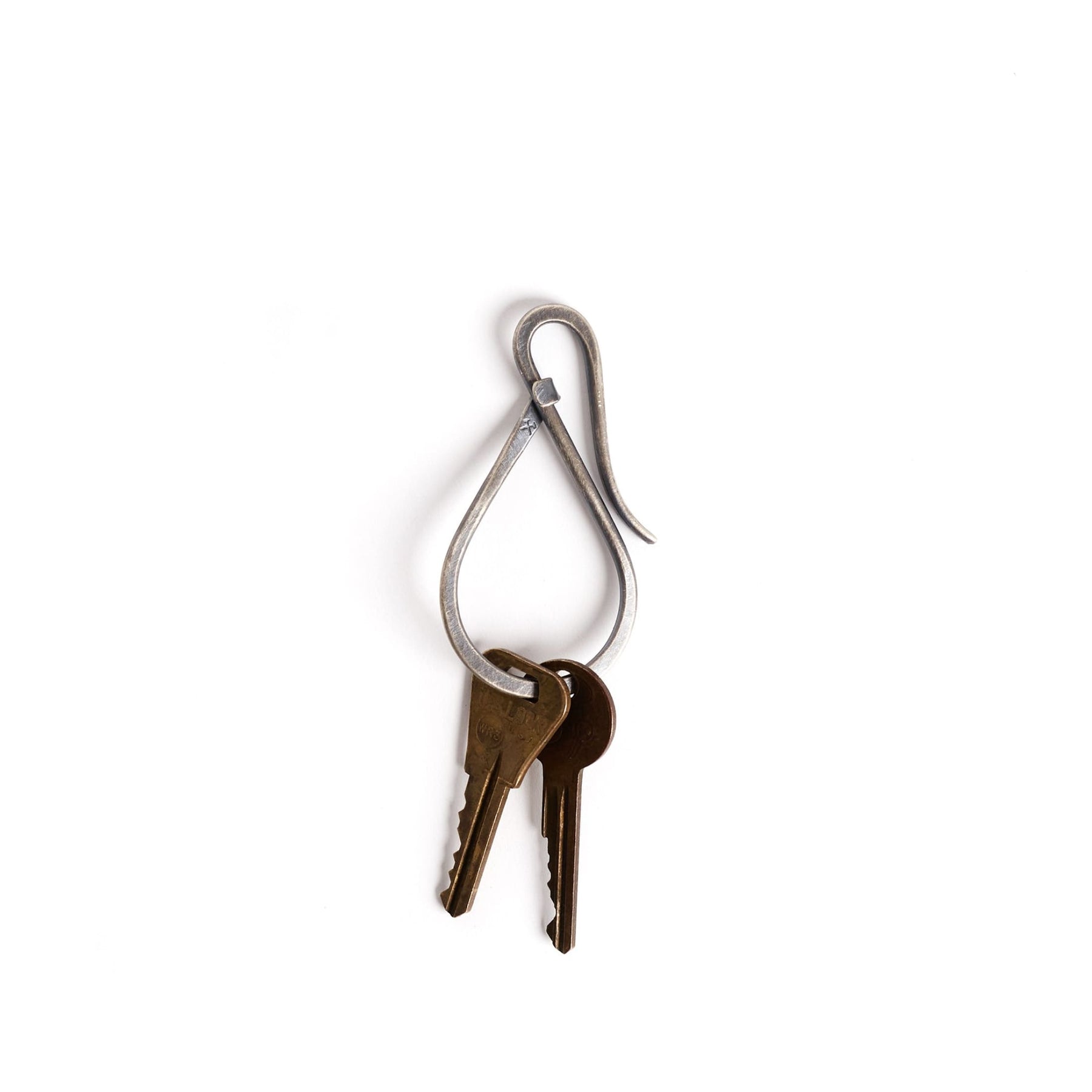 BULK 20 Key Ring Holders Silver Tone With Extender Chain F553 